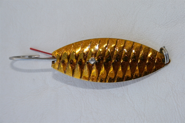 Picture of Aqua Dream Weedless Spoon, 1/4 Oz, Gold Red Flash