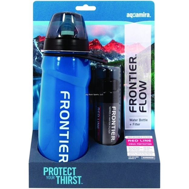 Picture of Aquamira Frontier Filtered Water Bottle Red-Ii-120