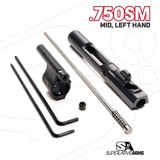 Picture of Ar-15 Adjustable Piston System W/0.750'' Gas Block Left Hand 430109789 -