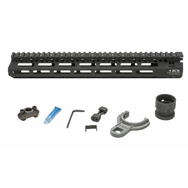 Picture of Bcm Mcmr13556blk Bcmgunfighter Mcmr 13" M-Lok, Free-Floating Style Made OF Aluminum With Black Anodized Finish For Ar-Platform BCM-MMR-13-556-BLK