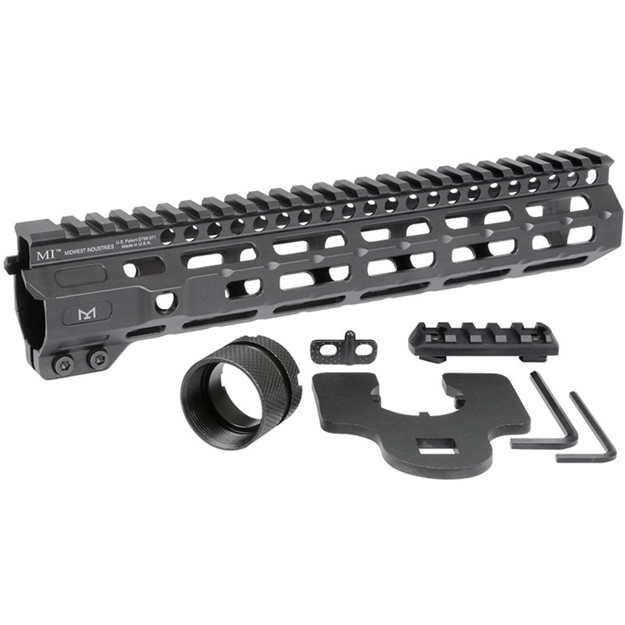 Picture of Midwest Industries Micrm105 Combat  Black Hardcoat Anodized 6061-T6 Aluminum 10.50" Picatinny/M-Lok MI-CRM10.5