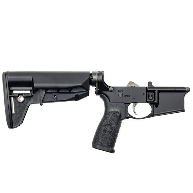 Picture of Bravo Company Lower Group Ar-15 5.56Mm W/Bcm Mod-2 Sopmod Black LRG-STK-MOD-2-SPMD-BLK