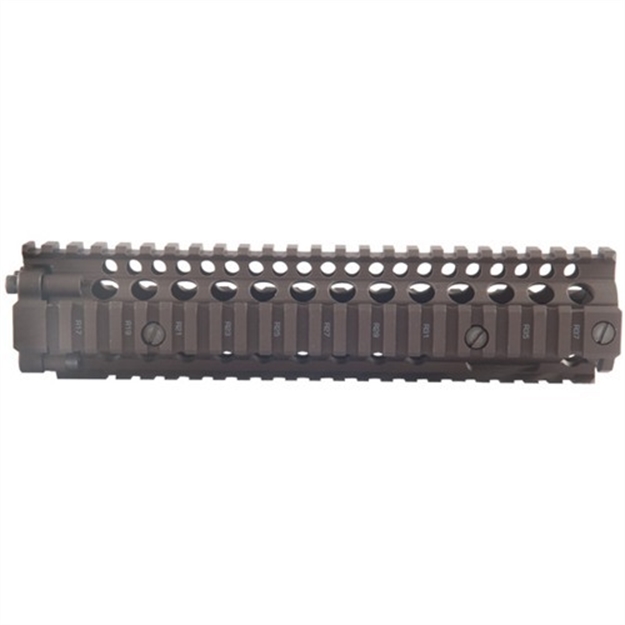 Picture of Daniel Defense 0100408001006 M4a1 Ris II Handguard 12.25" 2-Piece, Free-Floating Style Made OF 6061-T6 Aluminum With Black Anodized Finish & Picatinny Rail For Ar-15 01-004-08001-006 852548002561
