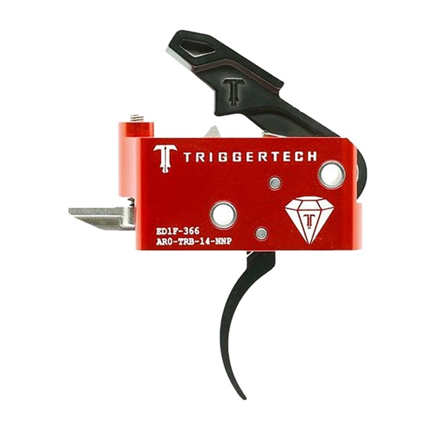 Picture of  Triggertech Ar0trb14nnp Diamond  Two-Stage Black Pro Curved Trigger With 1.50-4 Lbs Draw Weight For Ar-15 Right 885768000871
