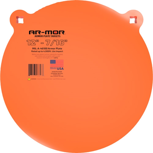 Picture of Ar-Mor 12" Mil41600 Steel Gong 7/16" Thick Steel Orange Round 12TGTM437 766567478477