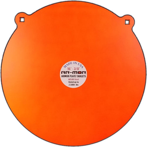 Picture of Ar-Mor 16" Ar500 Steel Gong 1/2" Thick Steel Orange Round