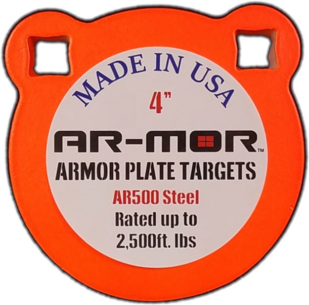 Picture of Ar-Mor 4" Ar500 Steel Gong 3/8" Thick Steel Orange Round 4TGT-375 766567477623
