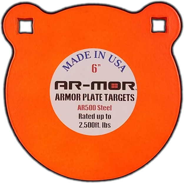 Picture of Ar-Mor 6" Ar500 Steel Gong 3/8" Thick Steel Orange Round 6TGT-375