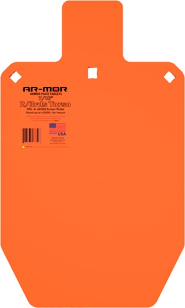 Picture of Ar-Mor Mil41600 66% Ipsc Torso Target 7/16" Thick Steel 23ITM437 766567478507