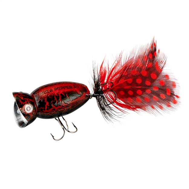 Picture of Arbogast Hula Popper 2.0 2" Blk Death G761-535 027004207051