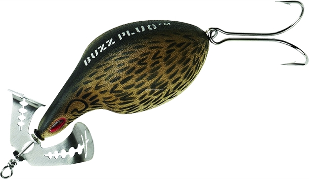 Picture of Arbogast Buzz Plug Jr. Topwater Buzz Bait, 2 3/8", 5/8 Oz, Rat, Floating