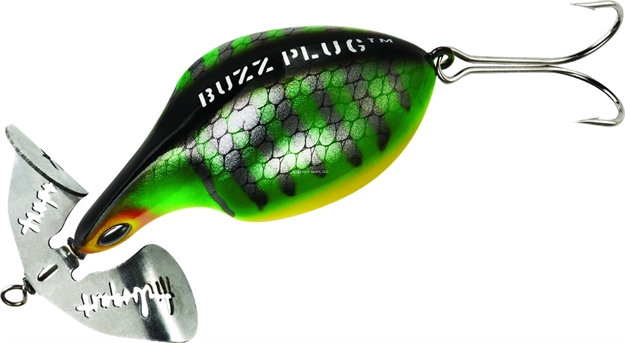 Picture of Arbogast Buzz Plug Topwater Buzz Bait, 2 7/8", 1 Oz, Perch, Floating