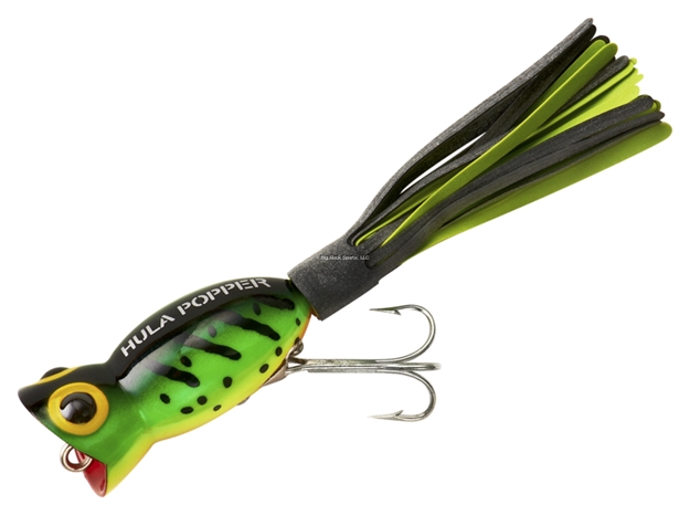 Picture of Arbogast Hula Popper Topwater Popper, 1 1/4", 3/16 Oz, Fire Tiger, Floating