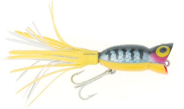Picture of Arbogast Hula Popper Topwater Popper, 1 1/4", 3/16 Oz, Perch, Floating