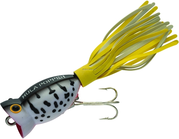 Picture of Arbogast Hula Popper Topwater Popper, 1 3/4", 1/4 Oz, Coach Dog/Orange Belly, Floating