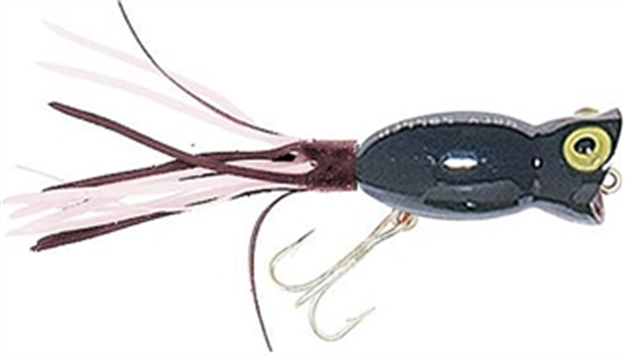Picture of Arbogast Hula Popper Topwater Popper, 2 1/4", 5/8 Oz, Black, Floating G750-02