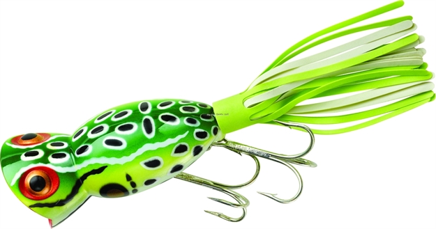 Picture of Arbogast Hula Popper Topwater Popper, 2", 3/8 Oz, Leopard Frog, Floating