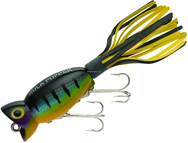 Picture of Arbogast Hula Popper Topwater Popper, 2", 3/8 Oz, Wounded Perch, Floating