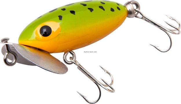 Picture of Arbogast Jitterbug, 2, 1/4 Oz, Frog Yellow Belly