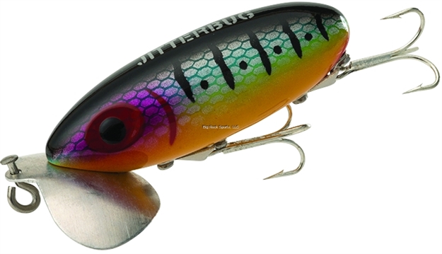 Picture of Arbogast Jitterbug Topwater Lure, 2 1/2", 3/8 Oz, Wounded Perch, Floating