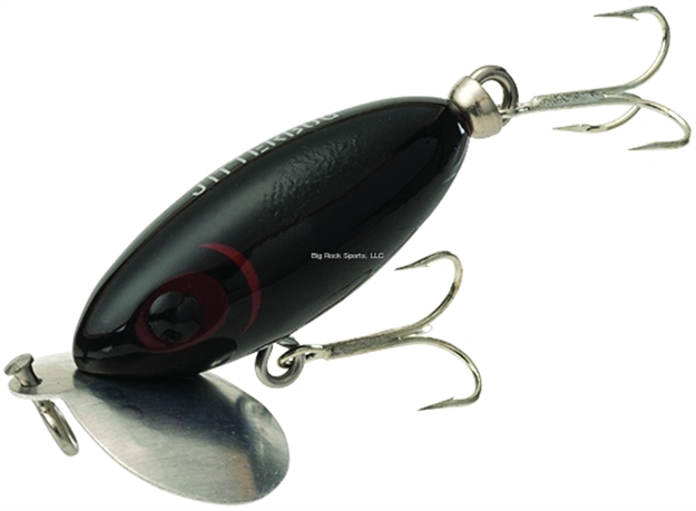 Picture of Arbogast Jitterbug Topwater Lure, 2", 1/4 Oz, Wounded Black, Floating