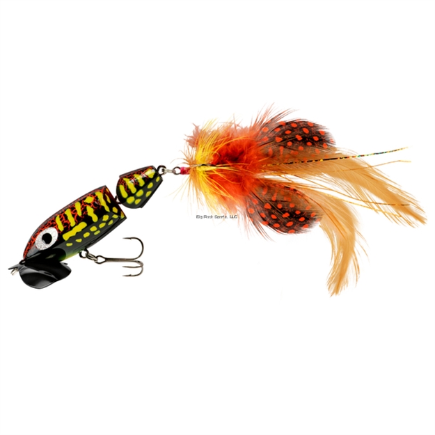 Picture of Arbogast Jointed Jitterbug 2.0, 2 1/2", 3/8Oz, #6 Feather Treble, Coach Hog