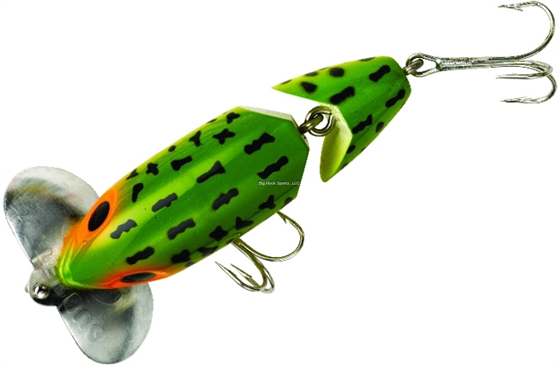 Picture of Arbogast Jointed Jitterbug Clicker, 3 1/2, 5/8 Oz, Frog White Belly