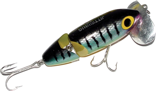 Picture of Arbogast Jointed Jitterbug Topwater Lure, 3 1/2", 5/8 Oz, Perch, Floating G670-05