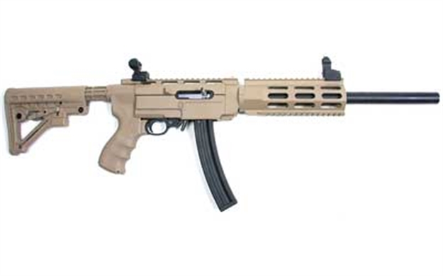 Picture of Archangel Aa556rnbdt Ar-15 Style Conversion Stock Desert Tan Synthetic 6 Position Collapsible For Ruger 10/22 (No Bayonet) AA556R-NB-DT