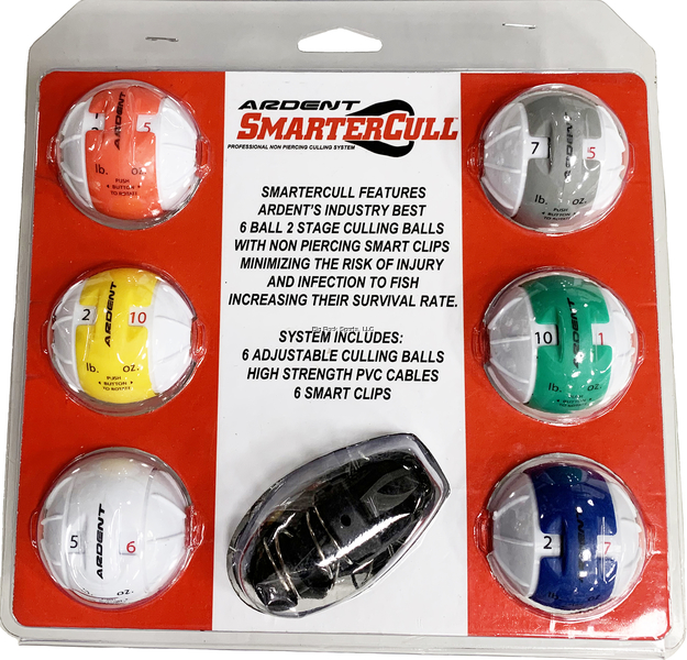 Picture of Ardent Smarter Cull Pro Culling System, 6 Colored Culling Balls With Clip, NO Piercing OF Fish.