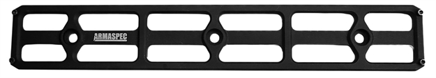 Picture of  Armaspec Arm621-9 Arca Rail 9 Slot M-Lok  Black Aluminum Compatible W/ Ar-15/10 Mlok Rails 810048493777