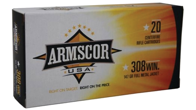 Picture of Armscor Fac3081n Usa  308Win 147Gr Full Metal Jacket 20 Per Box/10 Case FAC308-1N 812285020143