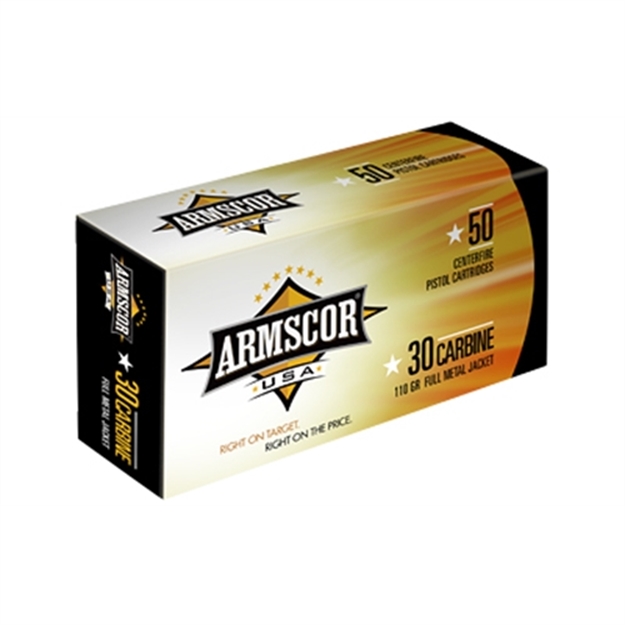Picture of Armscor Fac30cin Usa  30Carbine 110Gr Full Metal Jacket 50 Per Box/20 Case 812285020112 -