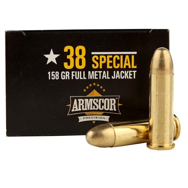 Picture of Armscor/Rock Island Pistol Ammo 38 Spl, Fmj, 158 Gr, 800 Fps, 50 Rnd, Boxed 812285020044 -