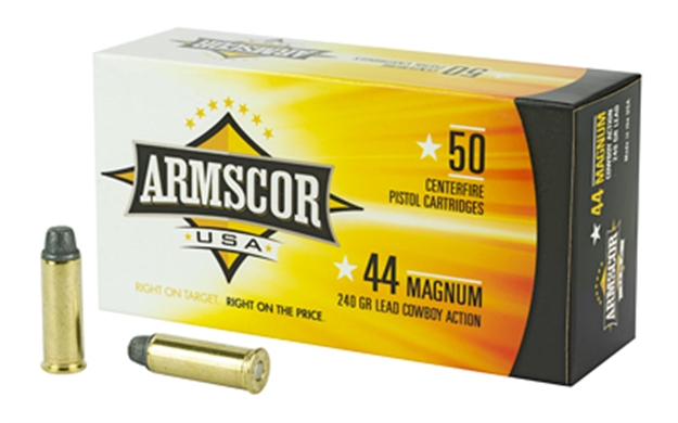 Picture of  Armscor Fac44m1n Usa  44Rem Mag 240Gr Semi Wadcutter 50 Per Box/8 Case