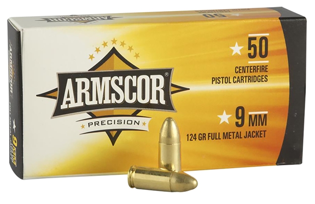 Picture of Armscor 50041Ph Precision  9Mm 124 GR Full Metal Jacket (Fmj) 50 Per Box/20 CS