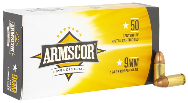 Picture of Arms 50282 Cal. 9Mm Fmj 124Gr. Cu-Jkt 50/20