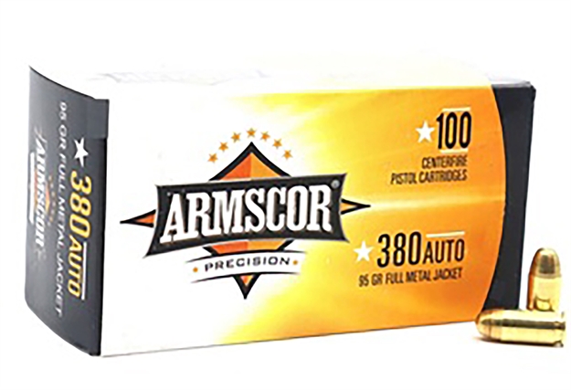Picture of  Armscor 50315 Precision Value Pack 380Acp 95Gr Full Metal Jacket 100 Per Box/12 Case