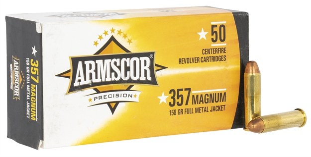 Picture of Armscor 50422 Pistol Ammo  357 Mag 158 GR Full Metal Jacket (Fmj) 50 Bx/ 20 CS