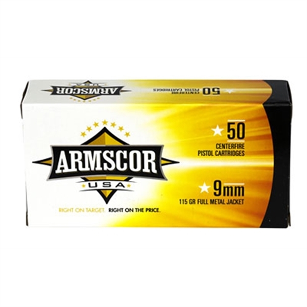 Picture of  Armscor Fac92n Usa  9Mmluger 115Gr Full Metal Jacket 50 Per Box/20 Case 812285022529