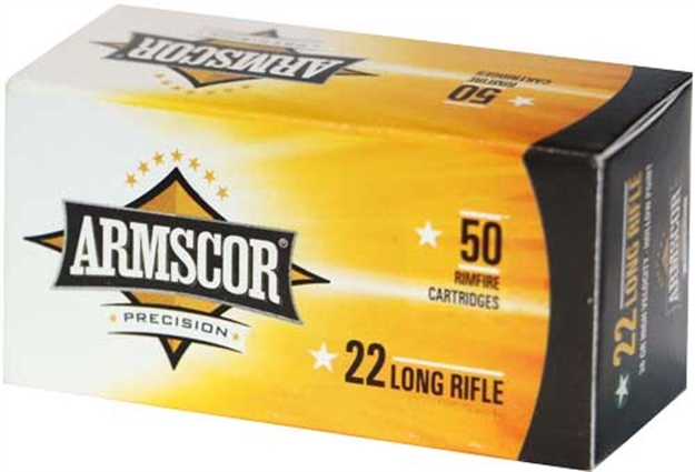Picture of Armscor Ammo 22Lr 40Gr Lead Solid Point Stand-Vel 50Rd 100Bx/Cs 50012PH 4806015500124