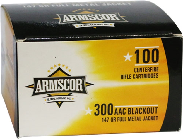 Picture of Armscor 300 Aac 147Gr Fmj 100Rd 12Bx/Cs 50446 4806015504467