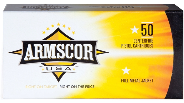 Picture of Armscor/Rock Island Pistol Ammo 380 Acp, Fmj, 95 Gr, 920 Fps, 50 Rnd, Boxed 812285020020 -