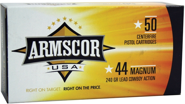 Picture of  Armscor Fac44m1n Usa  44Rem Mag 240Gr Semi Wadcutter 50 Per Box/8 Case 812285021720