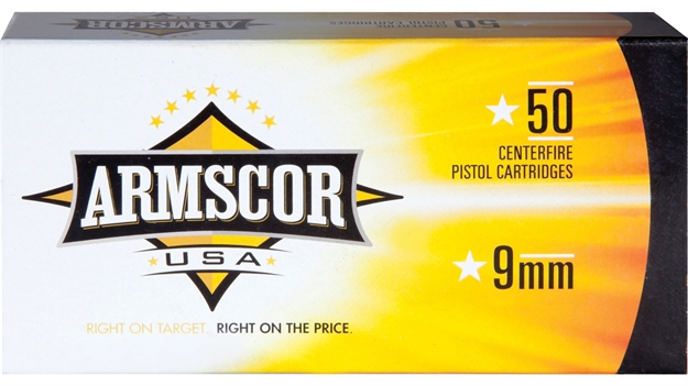Picture of  Armscor Fac92n Usa  9Mmluger 115Gr Full Metal Jacket 50 Per Box/20 Case