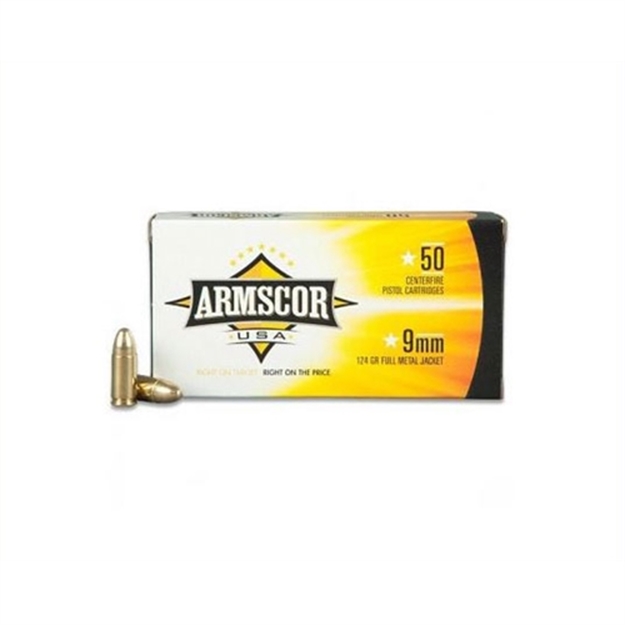 Picture of  Armscor Ac97n Usa  9Mmluger 124Gr Jacketed Hollow Point 20 Per Box/25 Case 812285021812