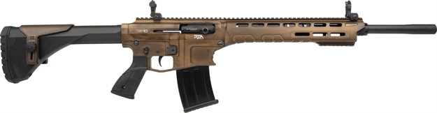 Picture of  Rock Island Vr70db Vr70  12 Gauge 3" 5+1 (2.75") 20" Threaded, Brown & Black Ceramic Finish, Polymer Lower, Fixed Stock W/Adj Cheek Rest, 3 Chokes Included 812285028774