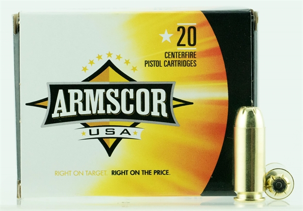Picture of  Armscor Fac103n Usa  10Mmauto 180Gr Jacketed Hollow Point 20 Per Box/25 Case