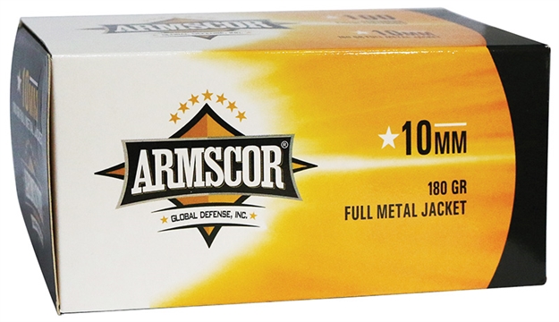 Picture of Armscor 50440 Precision Value Pack 10Mmauto 180Gr Full Metal Jacket 100 Per Box/12 Case 50440-ARM 4806015504405