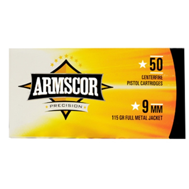 Picture of Armscor/Rock Island Ammo 9Mm 115Gr Fmj 250Rd Sportsman Pack